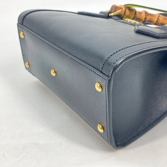 GUCCI 655661 Neon Diana Mini Bamboo 2WAYHand Bag Shoulder Bag Unused - Picture 11 of 13